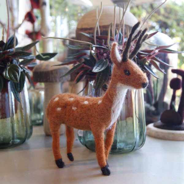 Workshop 'droogvilten hertje' in Kraftelier - 5 december 2019