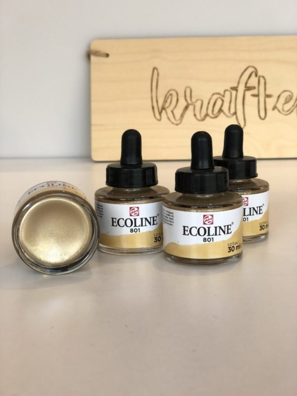 Potje gouden ecoline (30 ml)