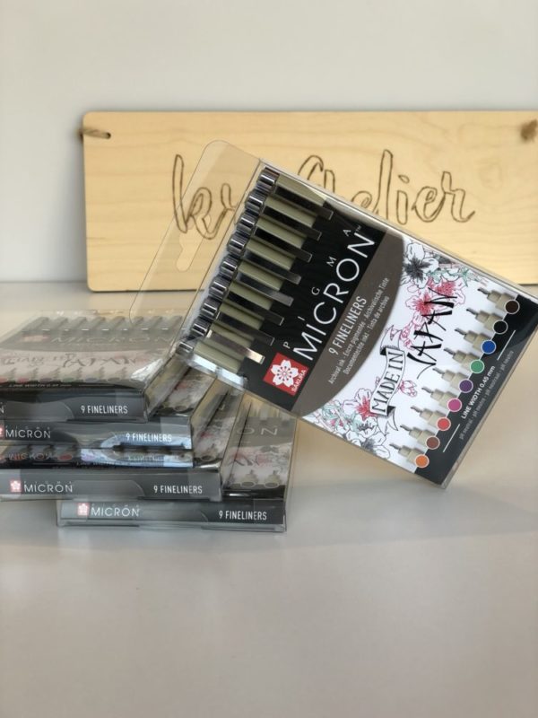 Sakura pigma micron kleur (set van 9)