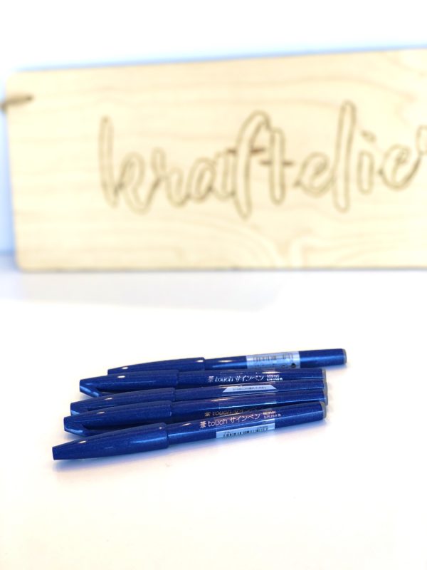Pentel touch sign brush pen donkerblauw