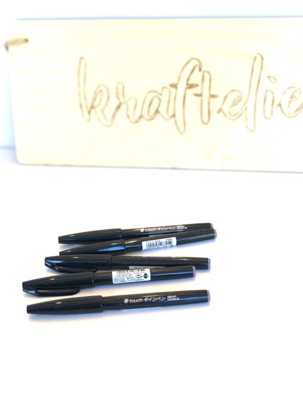 Pentel touch sign brush pen zwart
