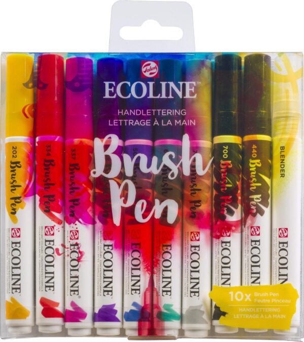 Ecoline brushpen - set Handlettering